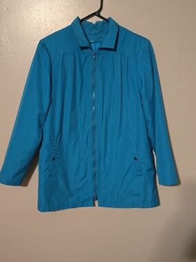 London Fog Blue Removable Lined Three Season Coat Jacket Womens Size 10 Regular
